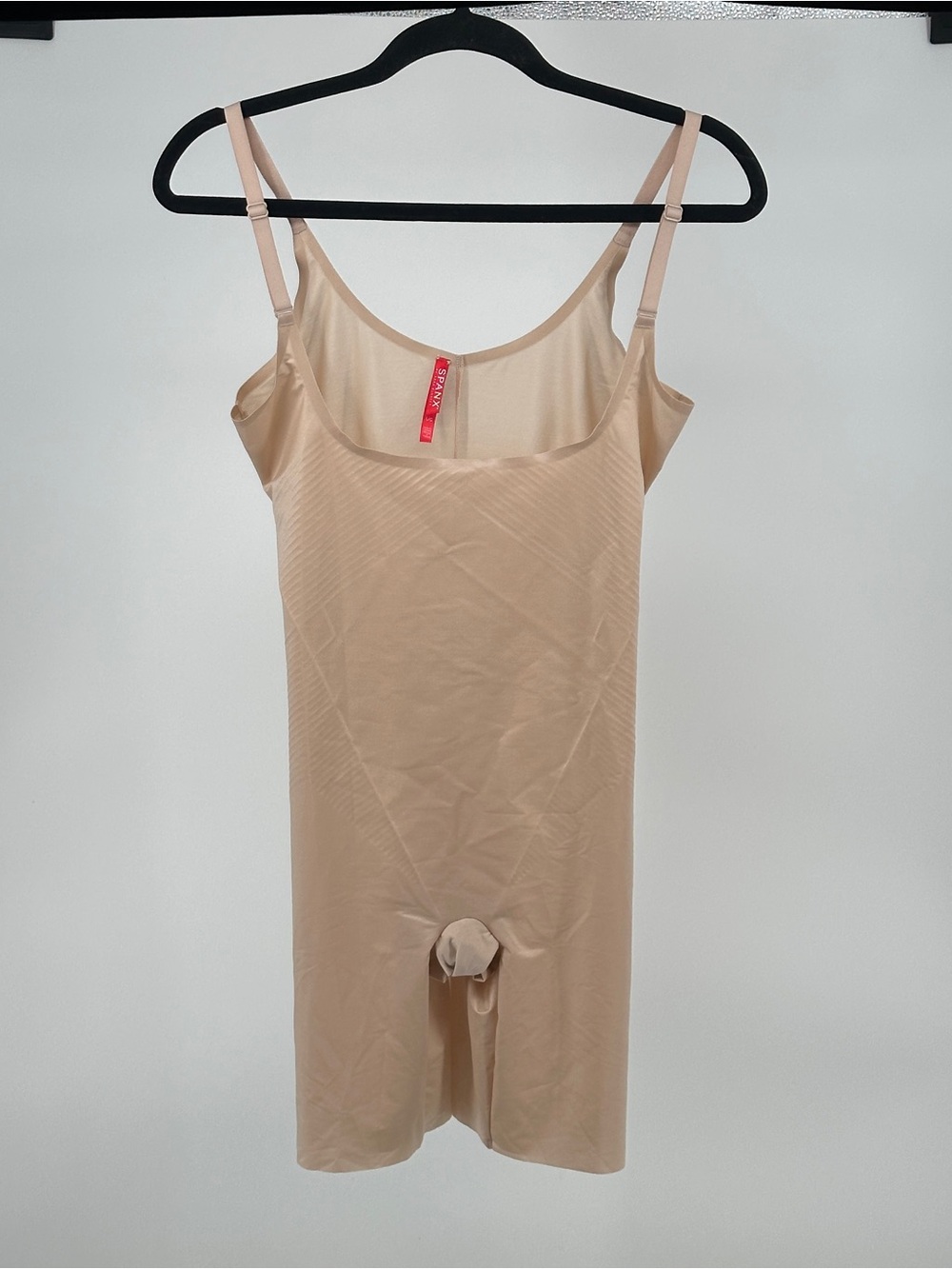 SPANX‎ Large Nude Full-Body Shapewear Bodysuit with Adjustable Straps Neutral